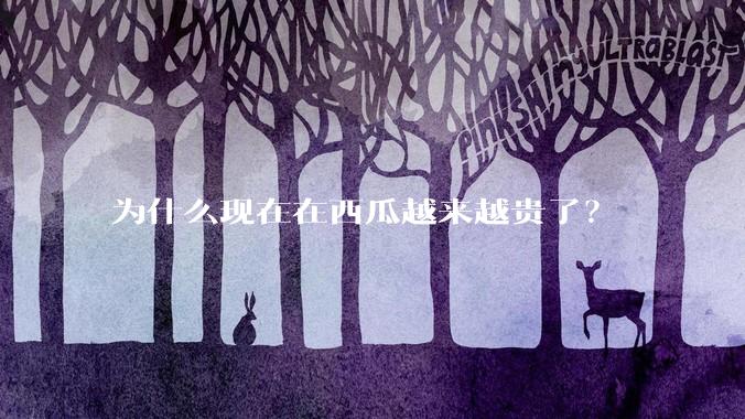为什么现在在西瓜越来越贵了？